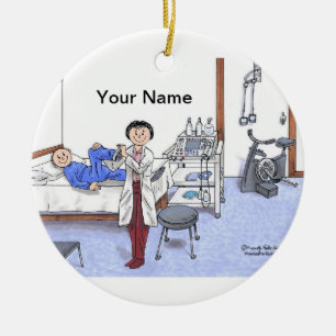 Körperlicher Therapeut - Frau Keramik Ornament