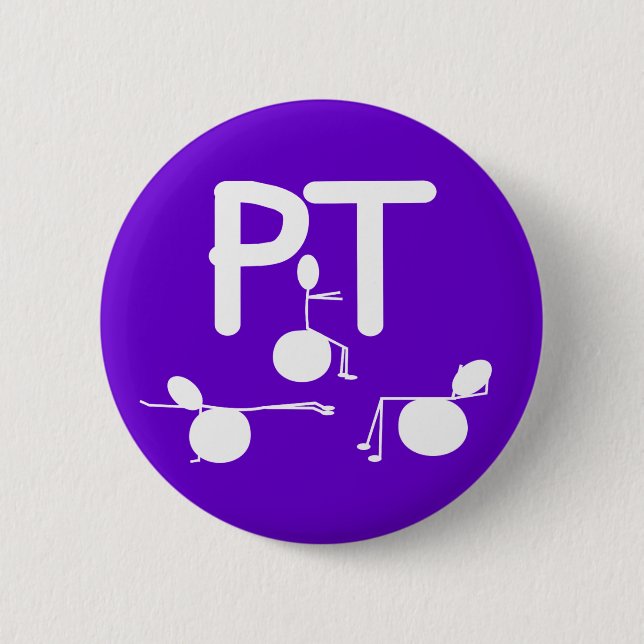 Körperlicher Therapeut-Geschenk-einzigartige Button (Vorderseite)