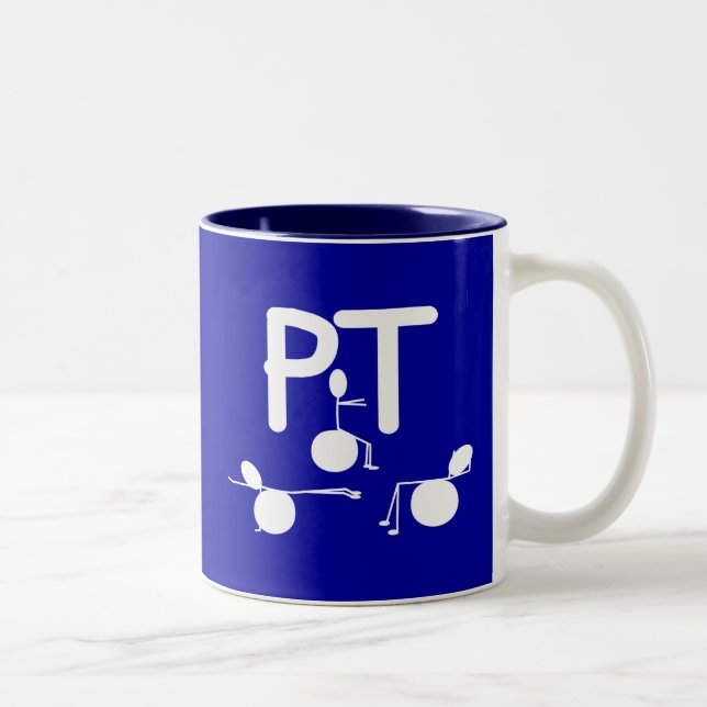 Körperlicher Therapeut-Geschenk-einzigartige Zweifarbige Tasse (Rechts)