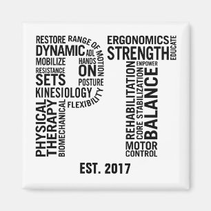 Körperlicher Therapeut Pint Magnet