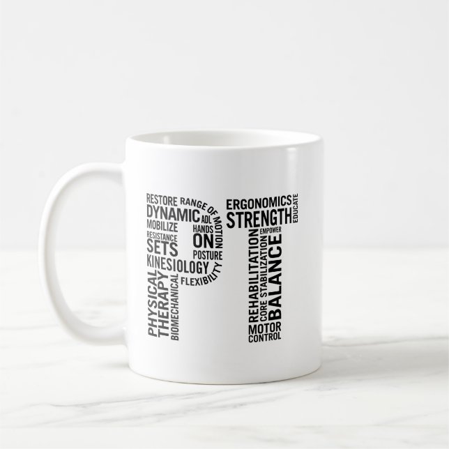 Körperlicher Therapeut Pint Tasse (Links)