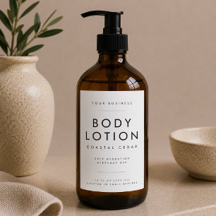 Körperlotions-Geschäfts-Branding-Etikett Lebensmitteletikett