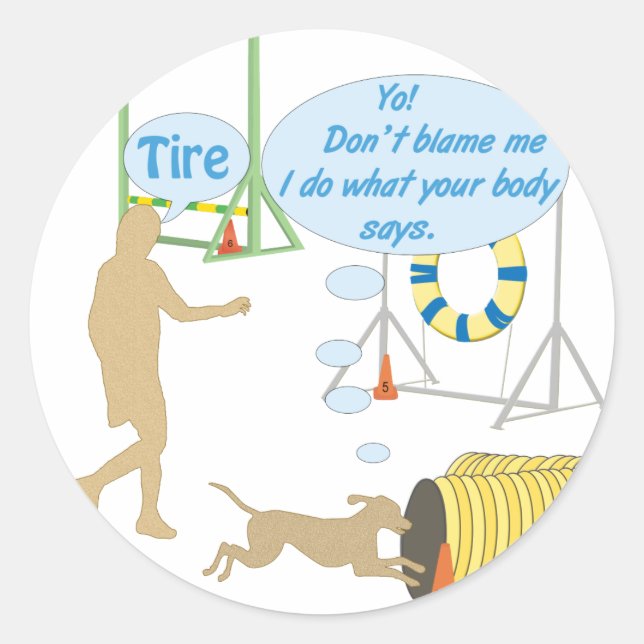 Körpermeinungen Runder Aufkleber (Vorderseite)