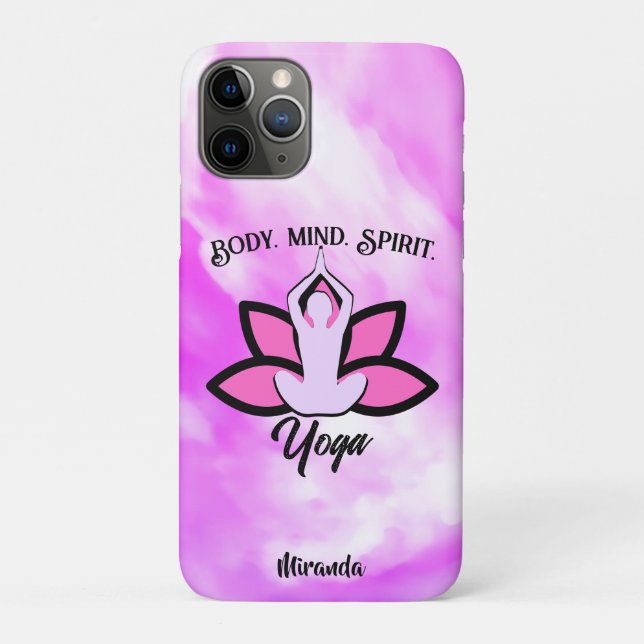 KÖRPERMIND SPIRIT YOGA Medizin Aasana Case-Mate iPhone Hülle (Rückseite)