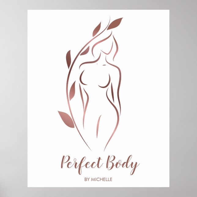 Körpermodellierung Wellness Kosmetik Schönheitspfl Poster (Vorne)