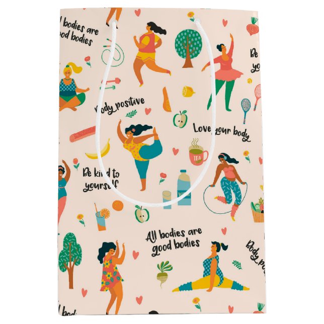 Körperpositionierbeutel Mittlere Geschenktüte (Vorderseite)