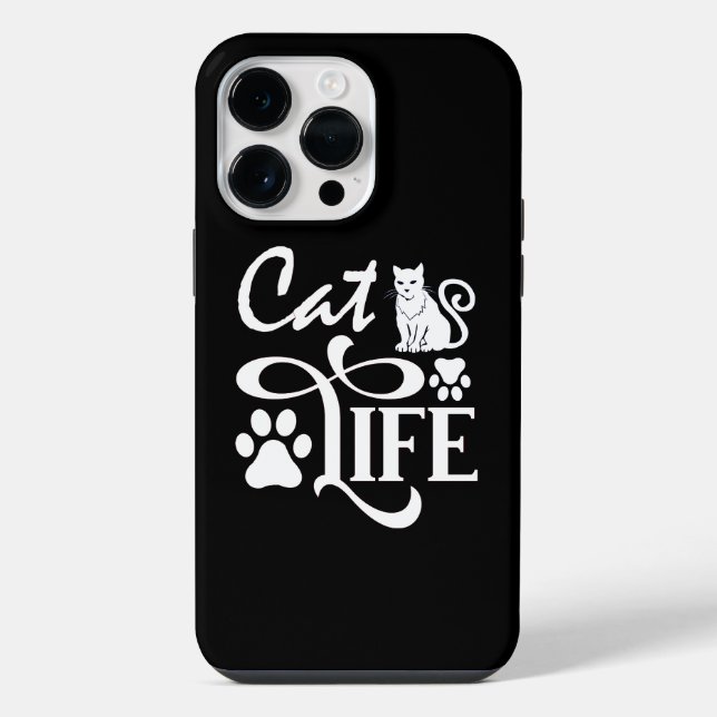 Körpersprache der Katze iPhone Hülle (Rückseite)
