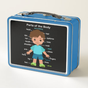 Körperteile Metall Brotdose