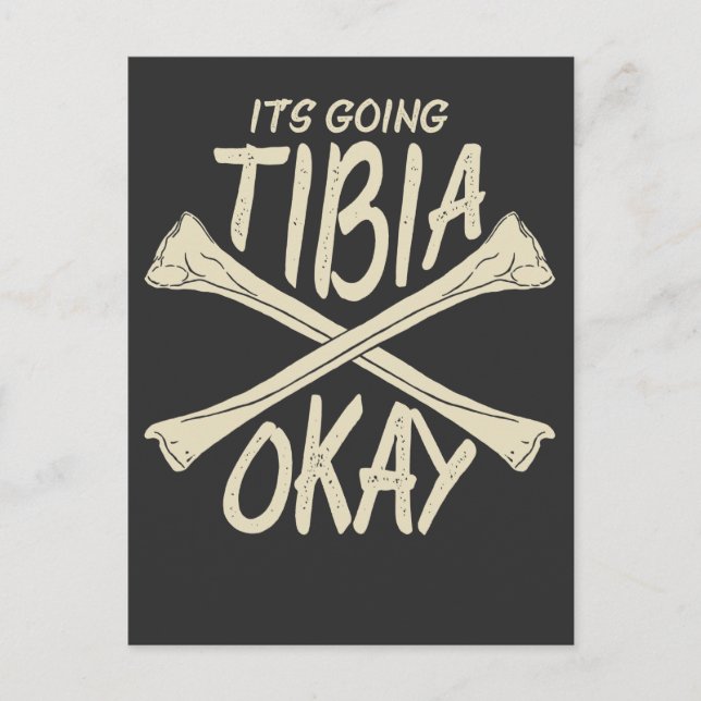 Körpertherapie wird bald gut Geschenk gebrochenen  Postkarte (Vorderseite)