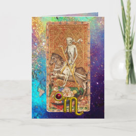 KORPIO, TOD, TAROT ASTROLOGIE ZODIAC GEBURTSTAG KARTE