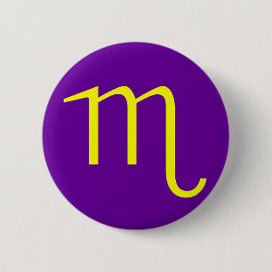 KORPIO, ZODIAKALES ZEICHEN BUTTON