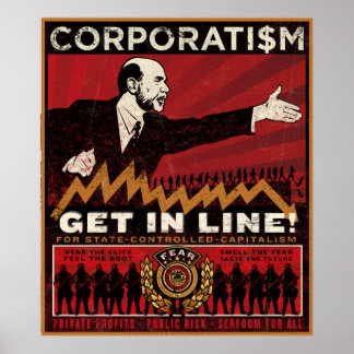 Korporatismus Print Poster