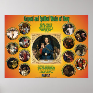 Korporative und spirituelle Werke der Gnade Poster