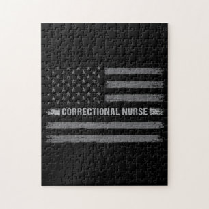 Korrektive Krankenversicherung - US-Flagge Vintage Puzzle