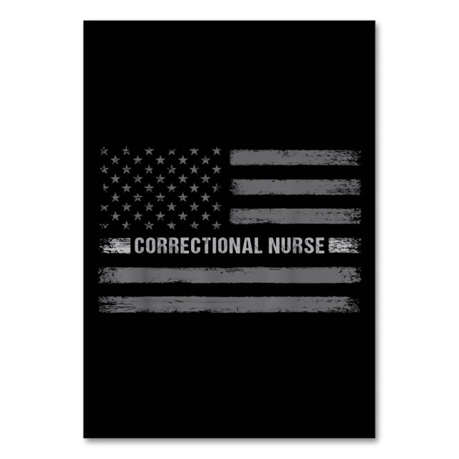 Korrektive Krankenversicherung - US-Flagge Vintage Tischnummer (Vorderseite)