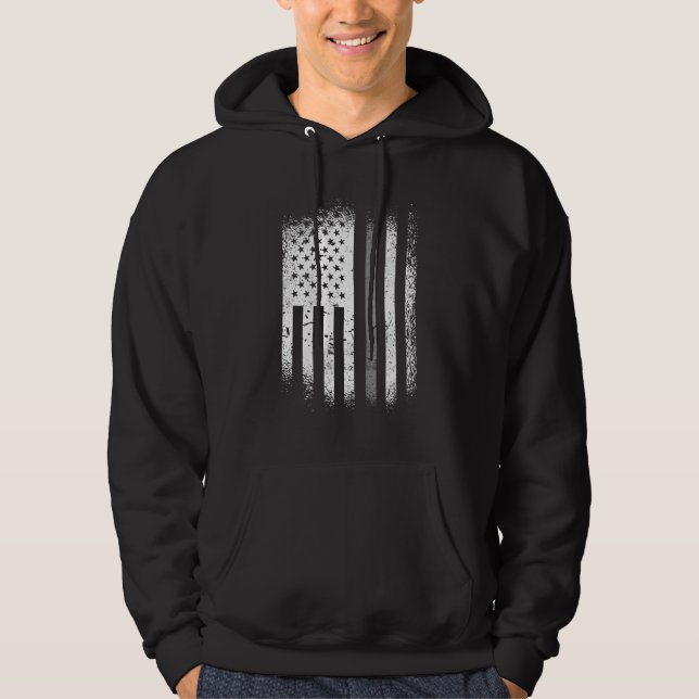 Korrektor American Flag Thin Silver Lin Hoodie (Vorderseite)