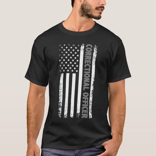 Korrektor American Flag Thin Silver Lin T-Shirt (Vorderseite)