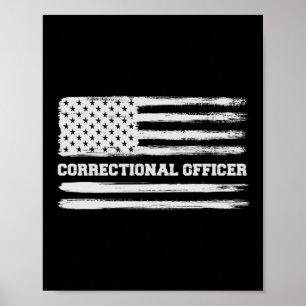 Korrektor, American Flag Thin Silver Poster