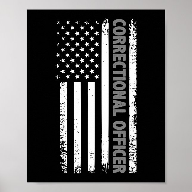 Korrektor, American Flag Thin Silver Poster (Vorne)