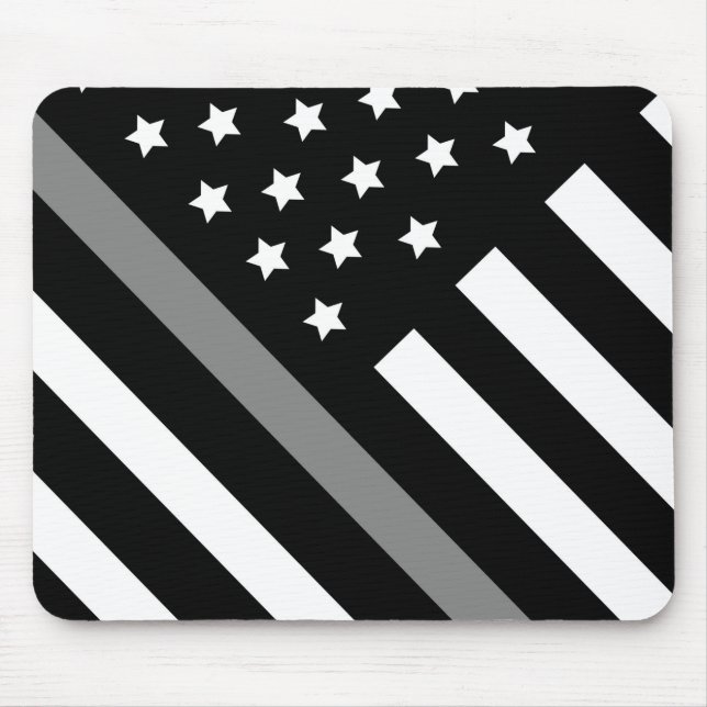 Korrektor Schwarz-Grau-Flag-Maus-Pad Mousepad (Vorne)