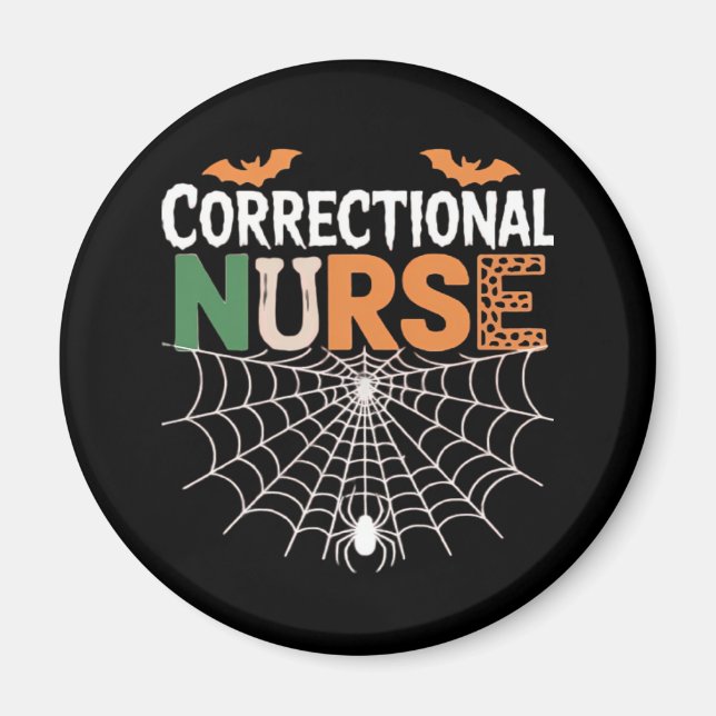 Korrektur Nurse Halloween Pumpkin Classic T-Shi Magnet (Vorne)