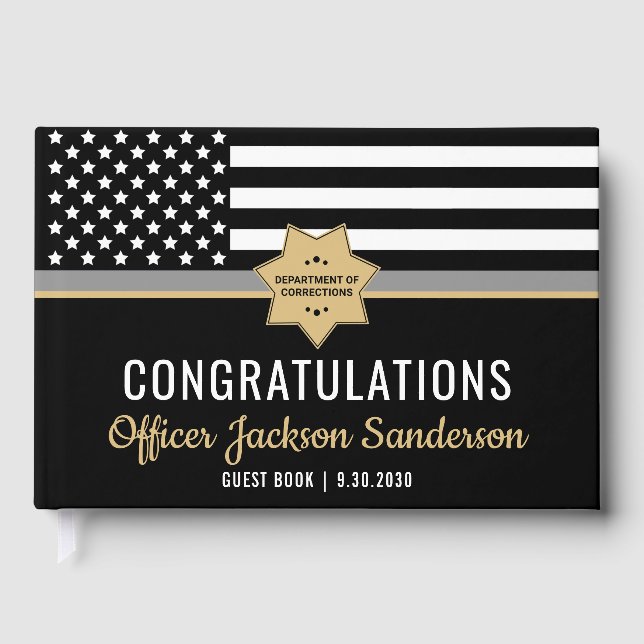 Korrektur-Offizier - Bewahrung der dünnen Silber-L Gästebuch (Vorderseite)