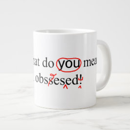 Korrekturen für den überprüften Fehler Jumbo-Tasse