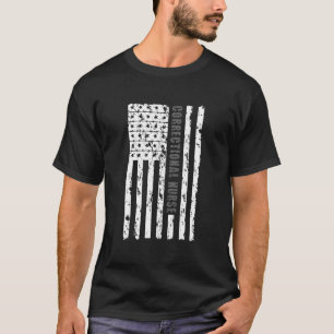 Korrekturkrankenschwester Amerikanische Flagge Kor T-Shirt