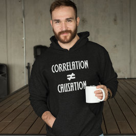 Korrelation ist nicht gleich Ursache Wissenschaft Hoodie