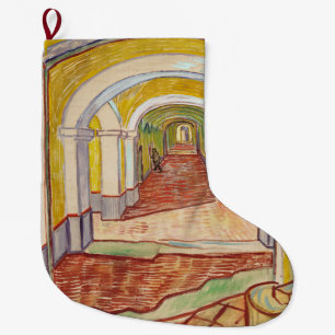 Korridor im Asyl (von Vincent van Gogh) Großer Weihnachtsstrumpf