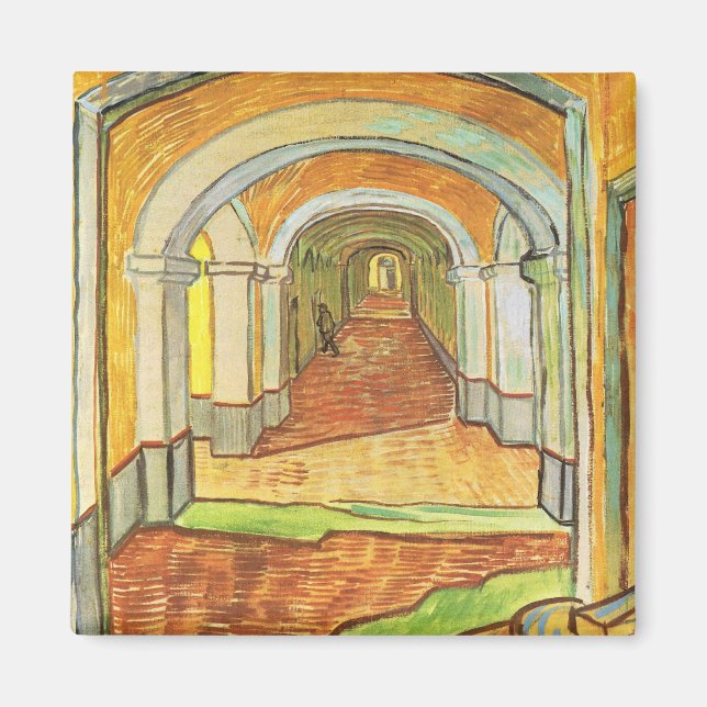 Korridor von St. Paul Asylum (Vincent van Gogh) Magnet (Vorne)