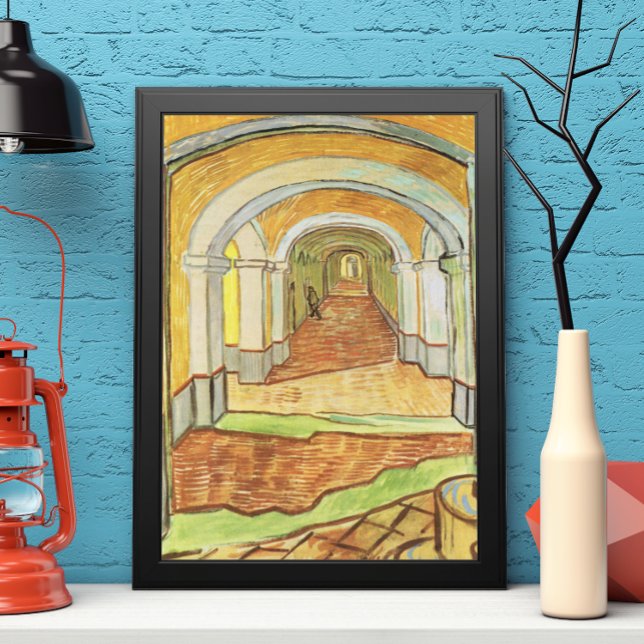 Korridor von St. Paul Asylum (Vincent van Gogh) Poster (Von Creator hochgeladen)