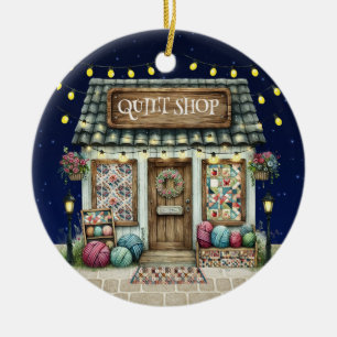 KORRIGIERTE QUILT Shop Keramik Ornament