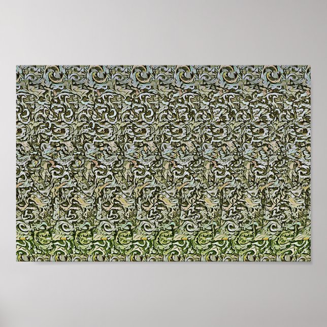 Korrodierter Sound - Versteckter 3D-Druck Poster (Vorne)