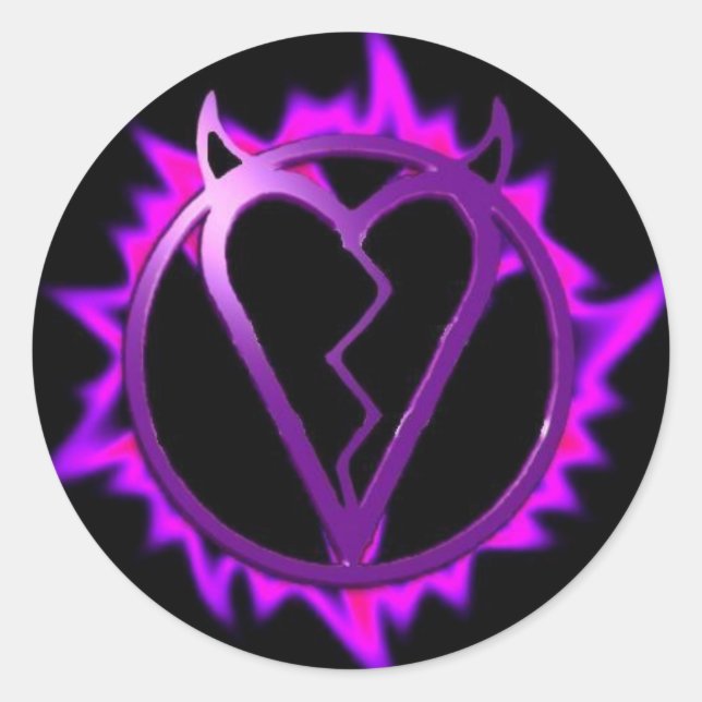 Korruptagramm Runder Aufkleber (Vorderseite)