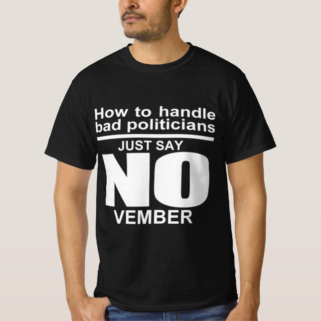 korrupte Politiker T-Shirt (Vorderseite)