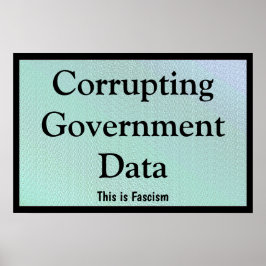 Korrupte Regierungsdaten Poster
