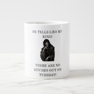 Korrupter Berater Sabotage König Mittelalter Meme Jumbo-Tasse