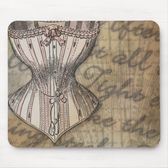 Korsett-Collage Mousepad (Vorne)