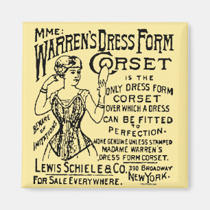 Korsett-Zeitungsanzeige Magnet