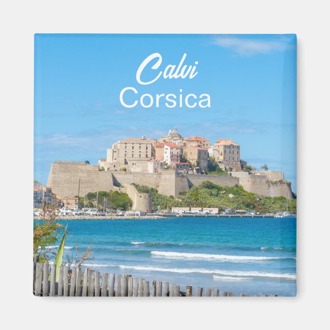 Korsika Calvi Citadel Magnet (Vorne)