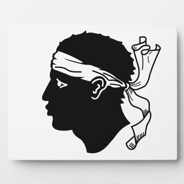 Korsika Flag Plaque Fotoplatte (Vorderseite)