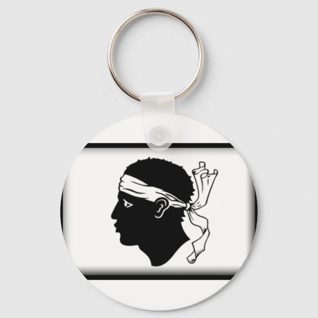 Korsika-Flagge Schlüsselanhänger (Vorderseite)