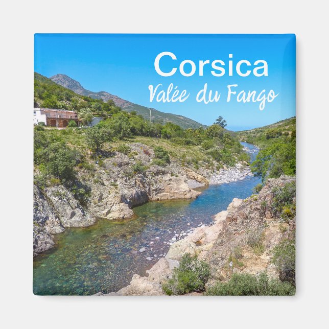 Korsika Frankreich Vallée du Fango Souvenir Magnet (Vorne)