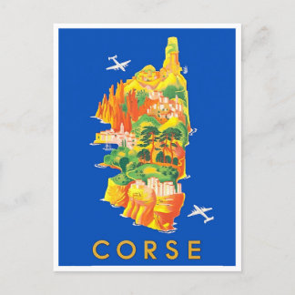 Korsika Frankreich Vintage-Reise Postkarte