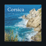 Korsika Küste Frankreich Souvenir Magnet<br><div class="desc">Foto der schönen Küste von Korsika,  eine französische Insel im Mittelmeer in Europa.</div>