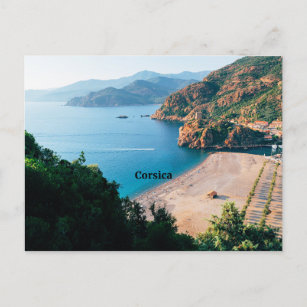 Korsika, Mittelmeerinsel, Postkarte