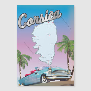 Korsika-Reiseposter Magnetkarte