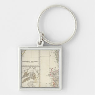 Korsika, Sardinien, Balearen, Valletta Schlüsselanhänger