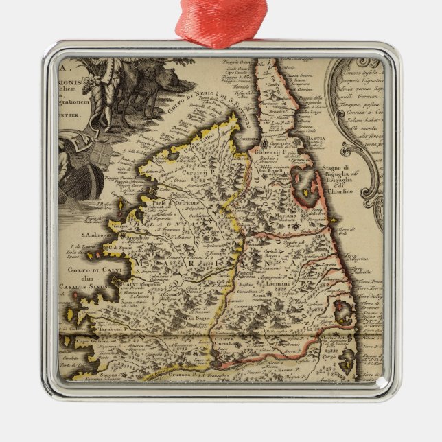Korsika Silbernes Ornament (Vorne)